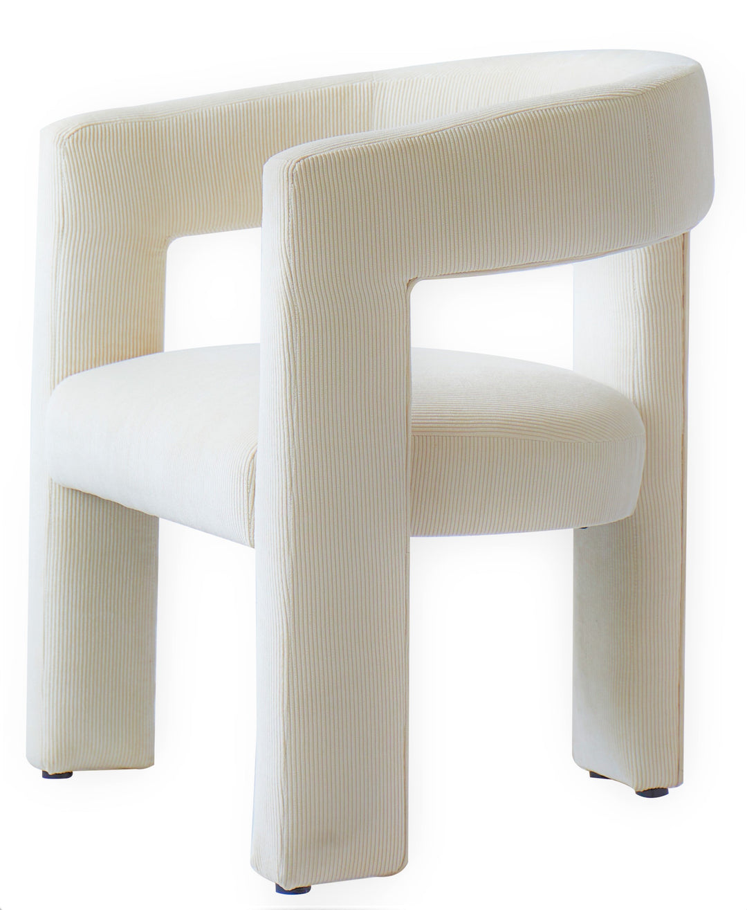 ARUSHA Beige fløjlsbøjlestol