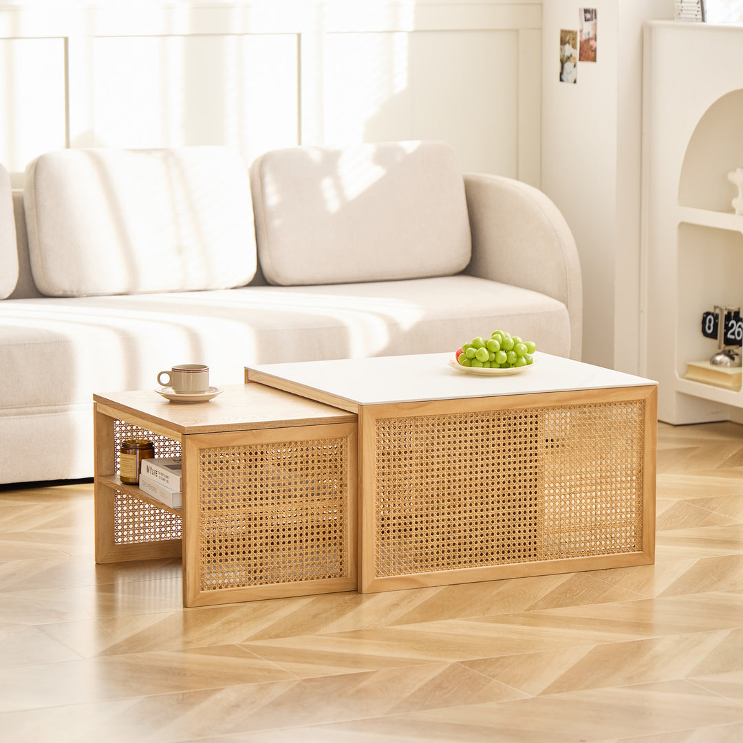 TROMSO sofabordsæt – FSC™-certificeret asketræ og moderne design