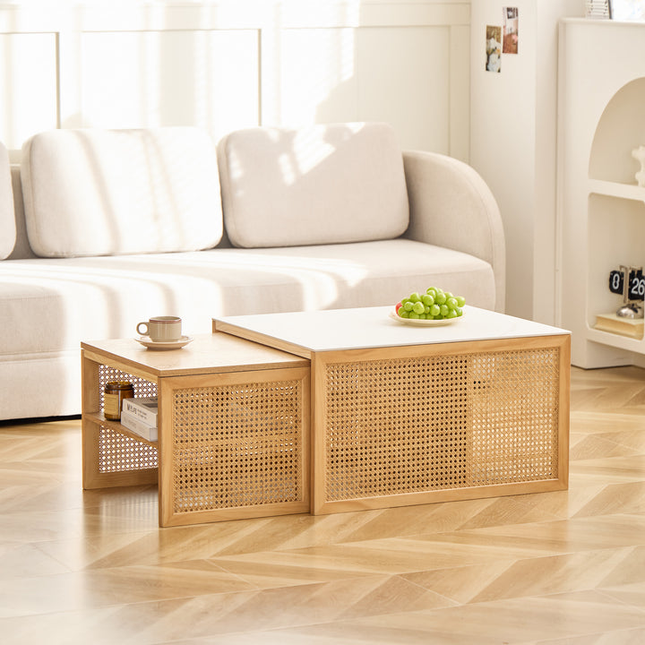 TROMSO sofabordsæt – FSC™-certificeret asketræ og moderne design