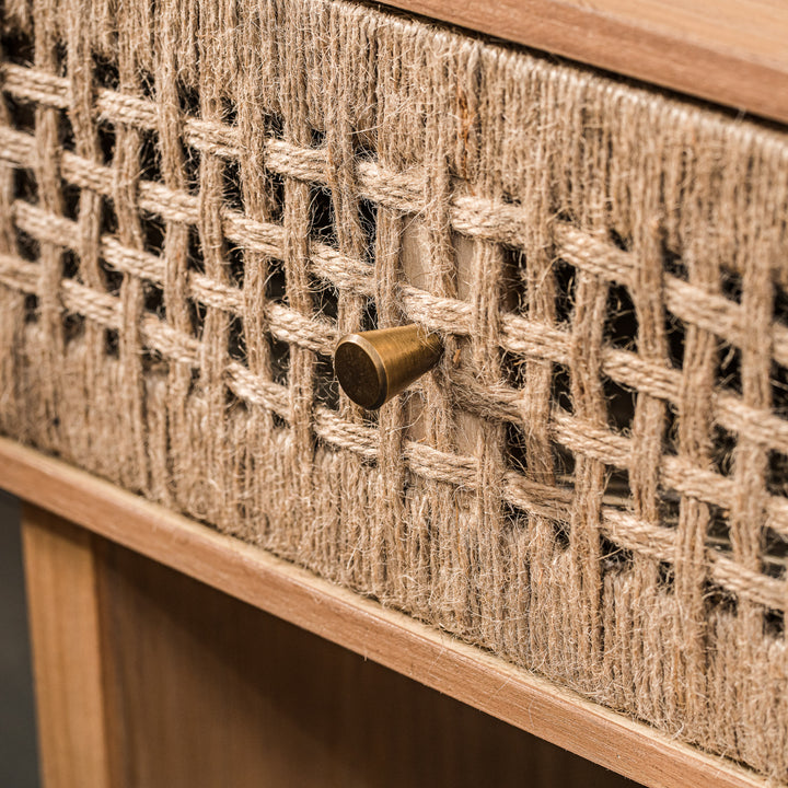 TOLEDO sidebord med skuffe – naturlige detaljer og skandinavisk design