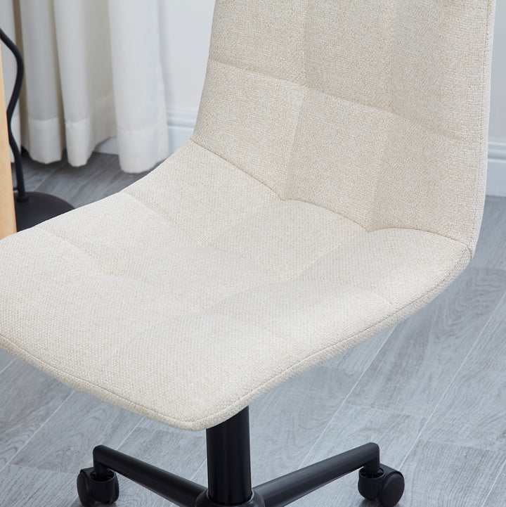 OFFBJORN Beige Stof Justerbar Kontorstol