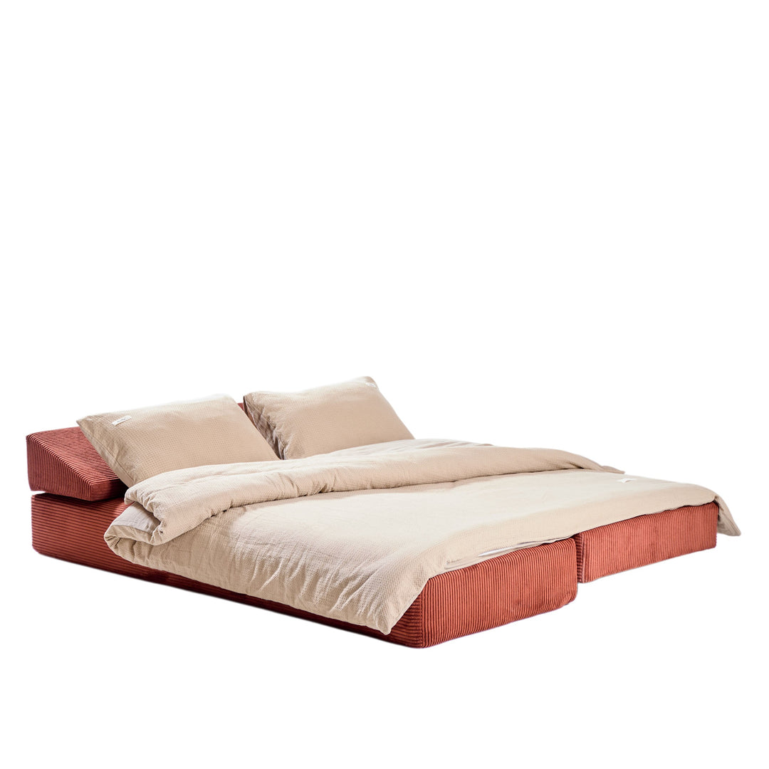 CASTELO 3-personers terracotta sovesofa
