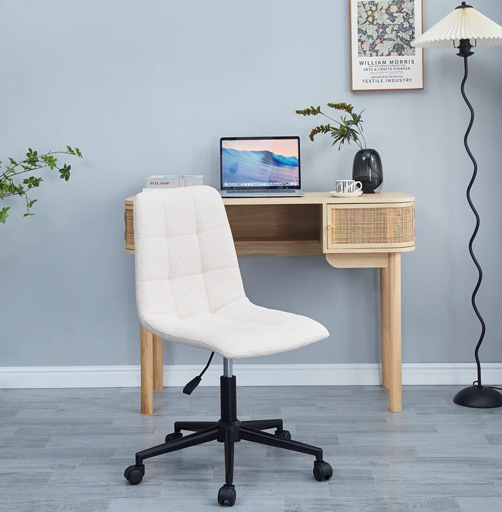 OFFBJORN Beige Stof Justerbar Kontorstol
