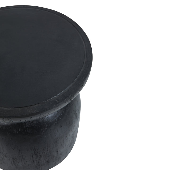 HJORRING Industrielt sidebord i sort metal