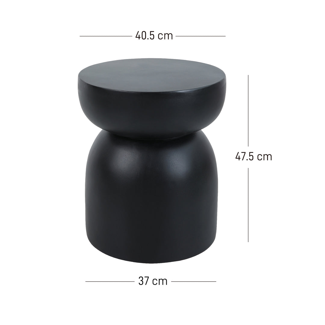 NORDFYN Industrial Black Metal Sidebord
