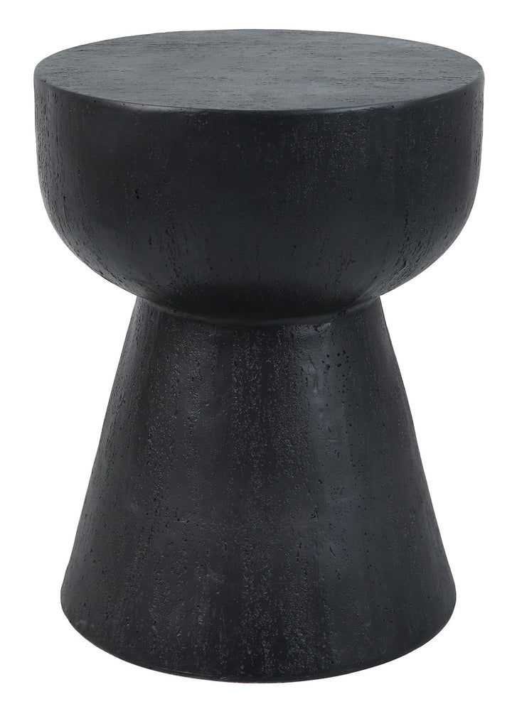 SORSELE Industrielt sidebord i sort metal