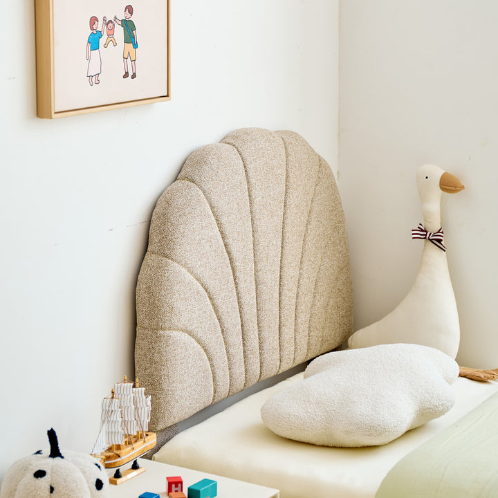 SUND Sengegavl i stof 90 cm beige