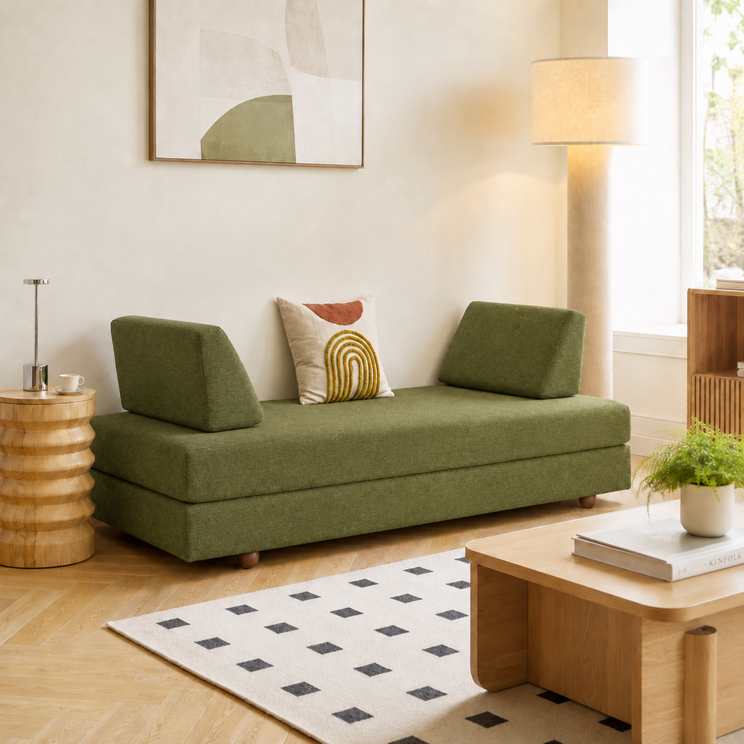 CASTELO 3-personers grøn sovesofa