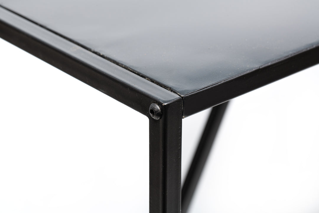 SOLNA Industrielt Sort Metal Konsolbord