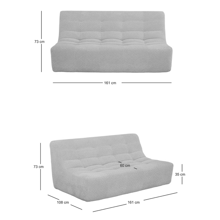 LAGOS 2-personers sofa – Beige