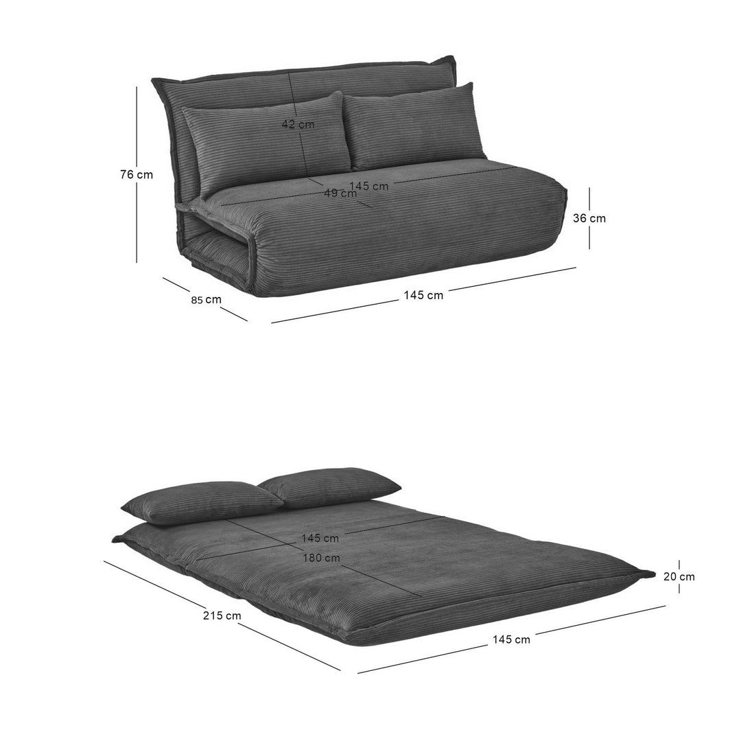 LEON 3-personers sovesofa i terrakotta