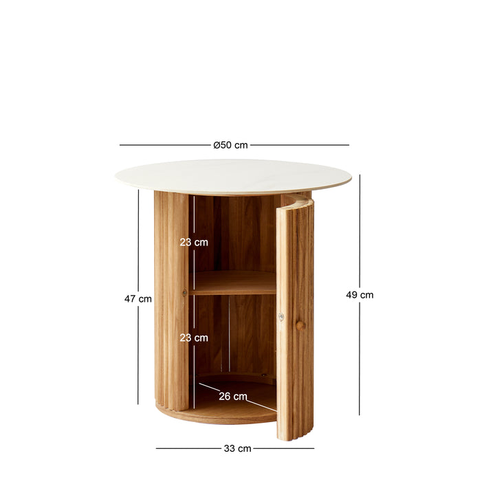 TRINIDAD sidebord i fyrretræ – stilrent design til dit hjem