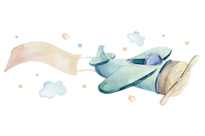 Dobbeltseng Luk 160x80 - Airplane