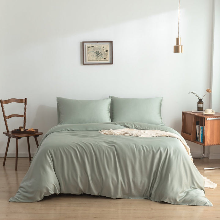 Lysegrøn bambus dynebetræk Premium - 400TC Tanboocel - 100% bambus - Sage Green