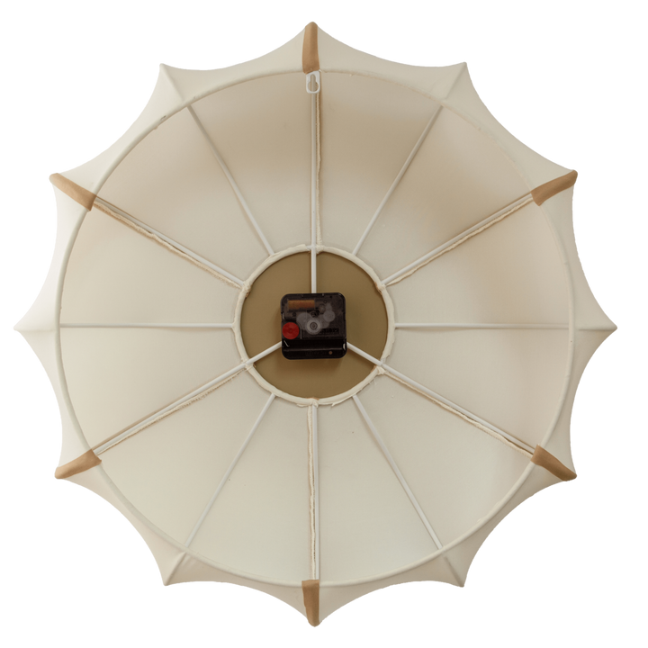 Vægur 50 cm-Silent-Fabric/Metal-NeXtime 'Ultimo'