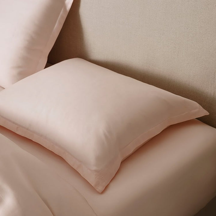 TENCEL™ Satin Dynebetræk Peach White