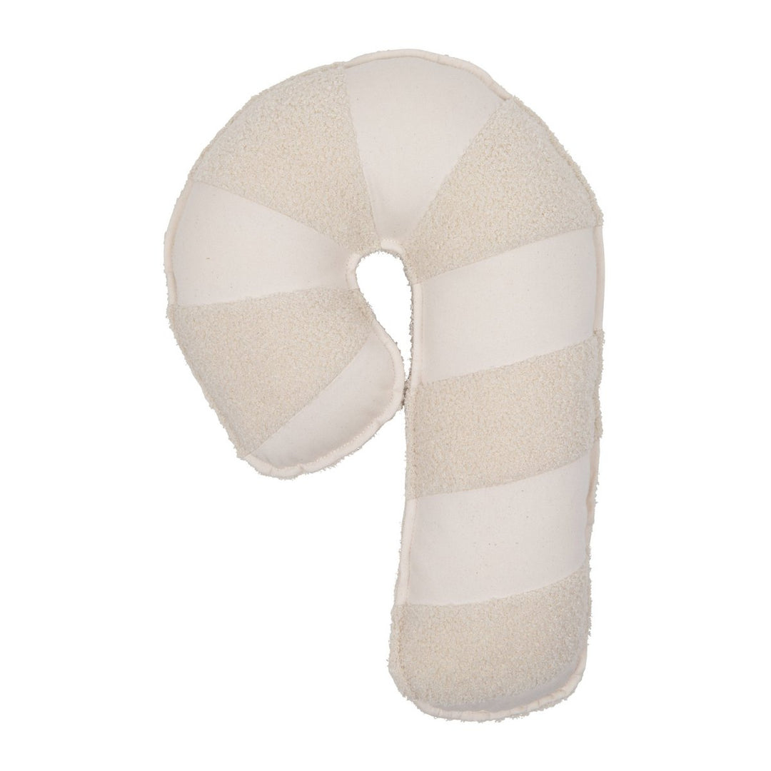 "White lamb" boucle, bomuld Patchwork Lillipop pude