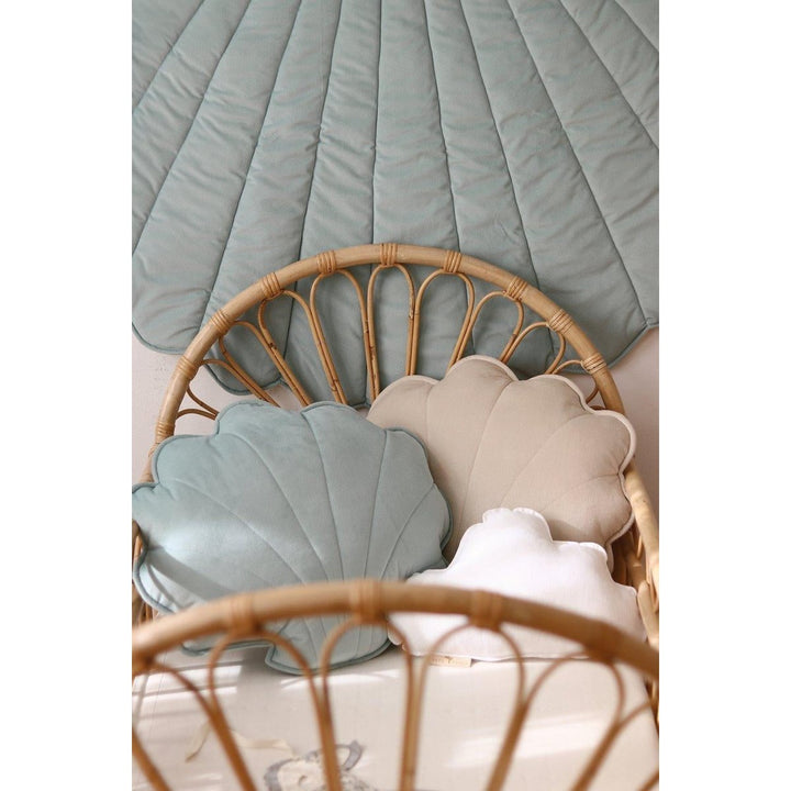 "Powder Mint" Velvet Shell Pude