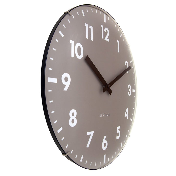 Vægur 35 cm kuplet glaslinse-Silent-Glass-NeXtime 'Duomo'
