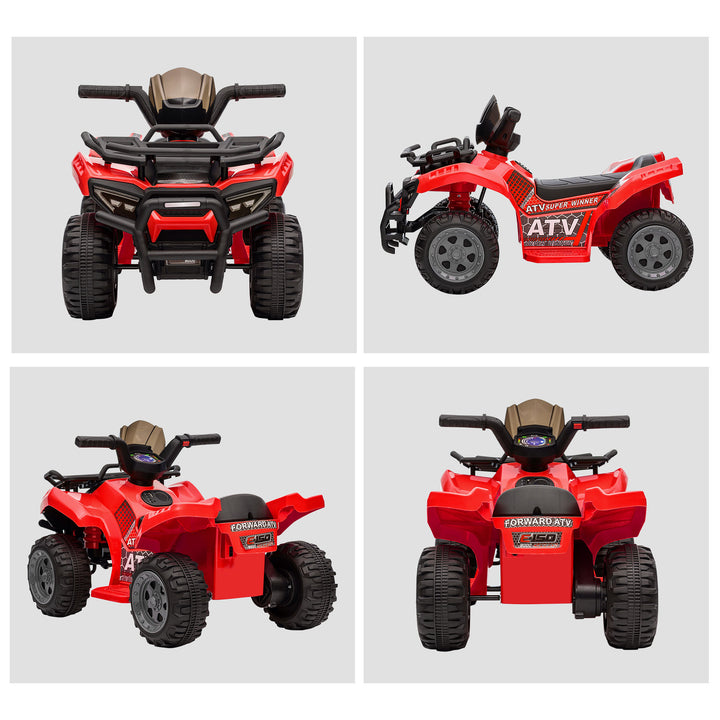 Kids quad elektrisk 6v børne-atv med forlænsfunktion, musik, elektrisk atv til børn 1,5-3 år rød