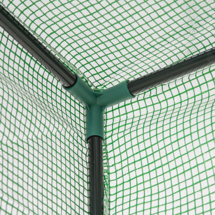 Solrigt drivhus med dør, vintersikkert stålfilmdrivhus, drivhus til altan, have, tomathus 100x50x150cm, tomatdrivhus til tomater, grøntsager, blomster, planter, grønne områder