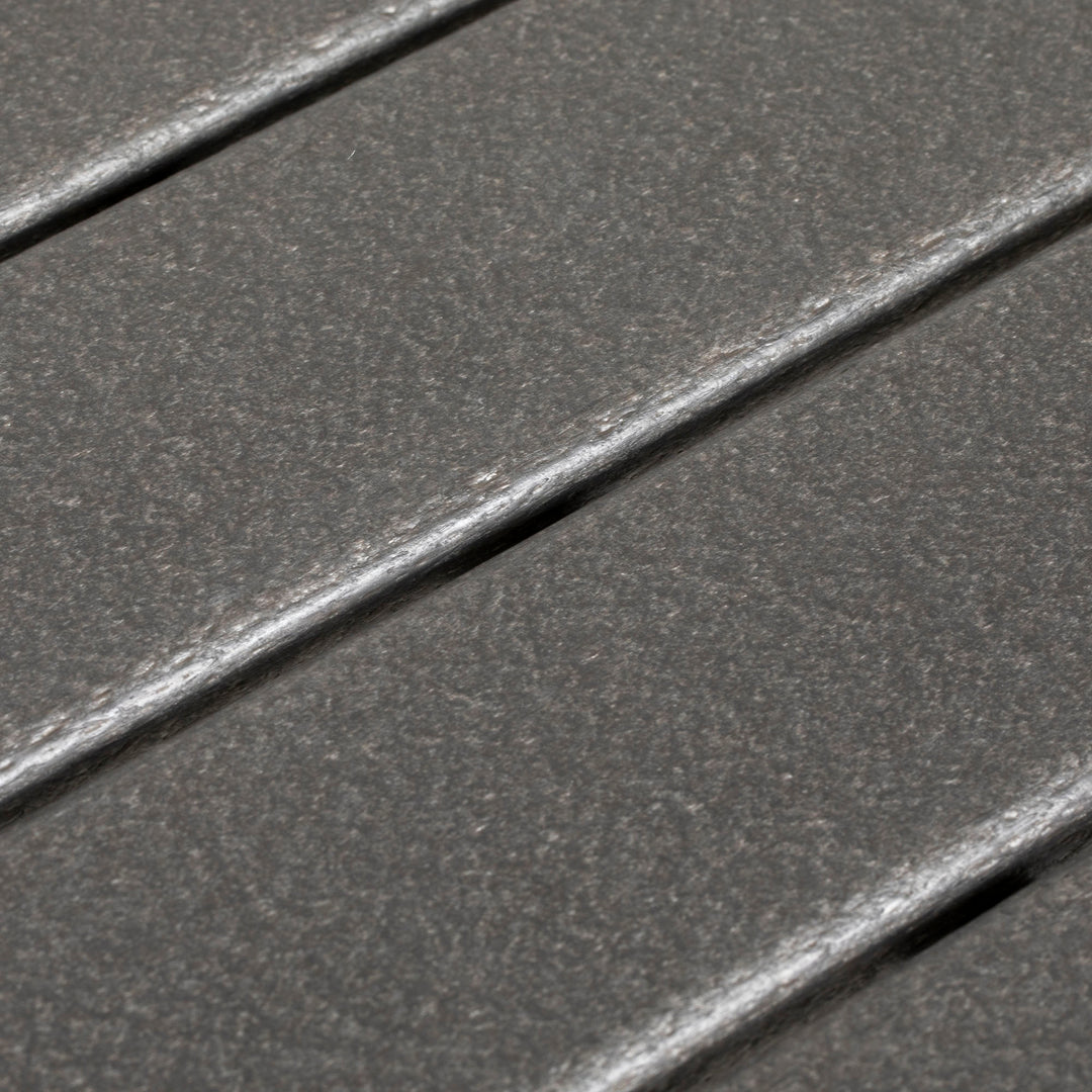 Havebord udendørs spisebord loungebord, vejrbestandig, moderne design, 90 x 90 x 75 cm, mørkegrå