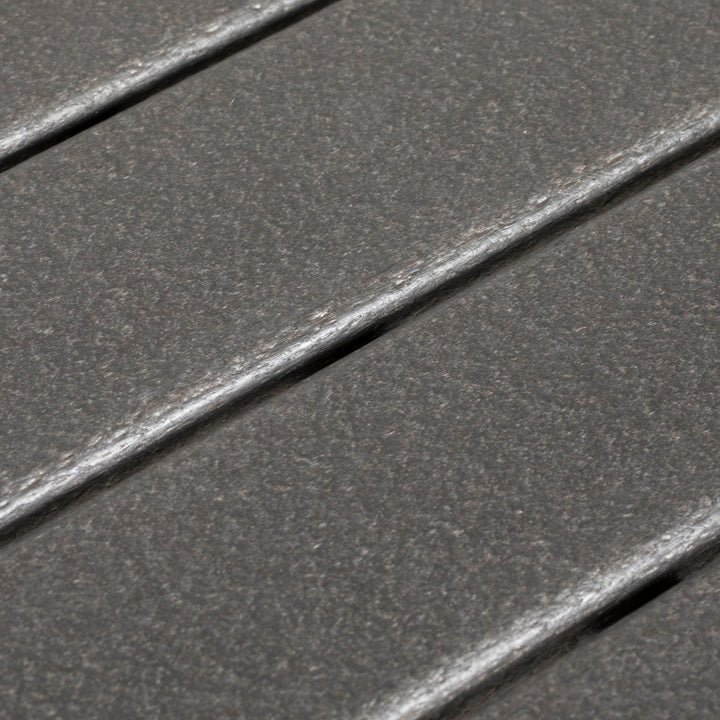 Havebord udendørs spisebord loungebord, vejrbestandig, moderne design, 90 x 90 x 75 cm, mørkegrå