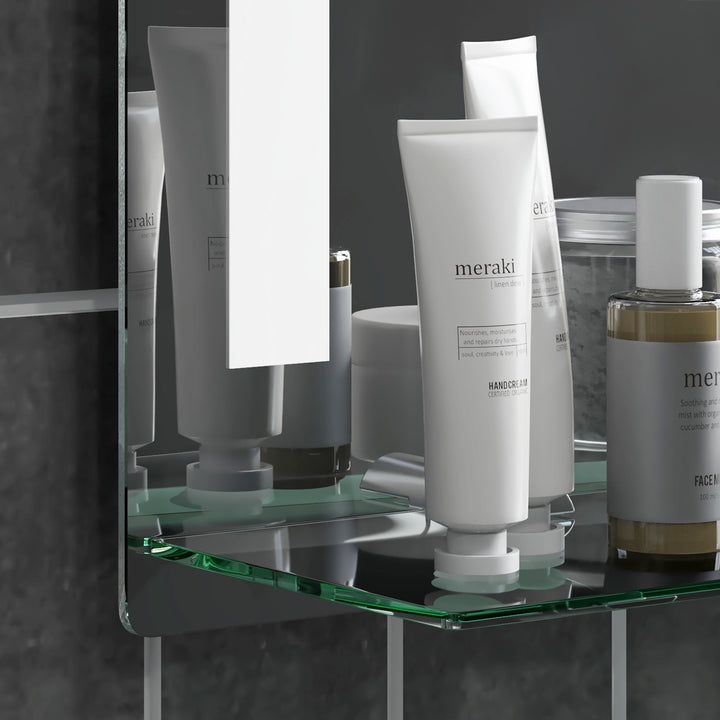 Kleankin badeværelsesspejl med led-belysning, elegant og høj kvalitet, glas, aluminium, plastik, 50l x 12b x 70h cm