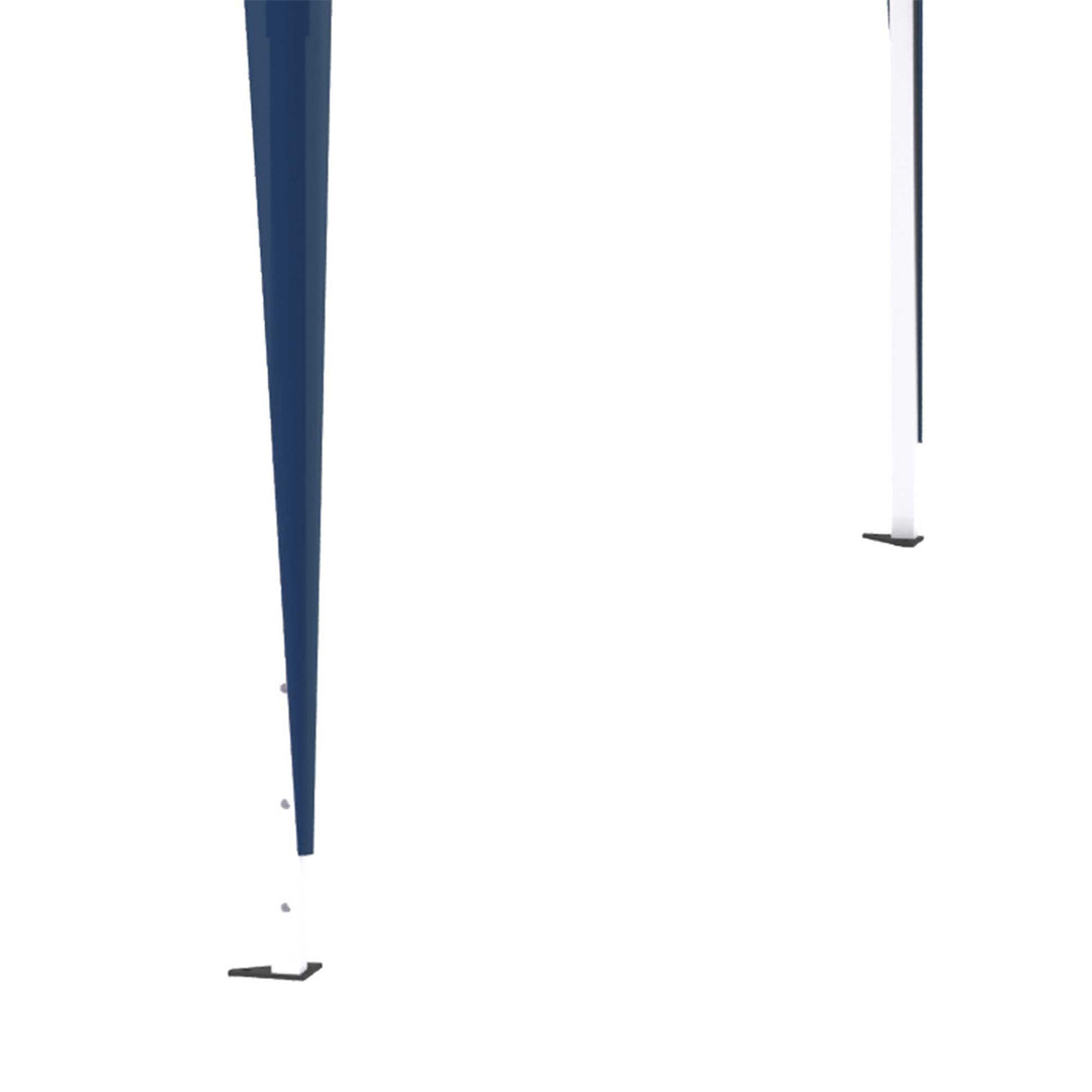 Foldepavillon 3 x 3 m havepavillon foldbart festtelt højdejusterbart havetelt med bæretaske uv-beskyttelse stål oxford blå