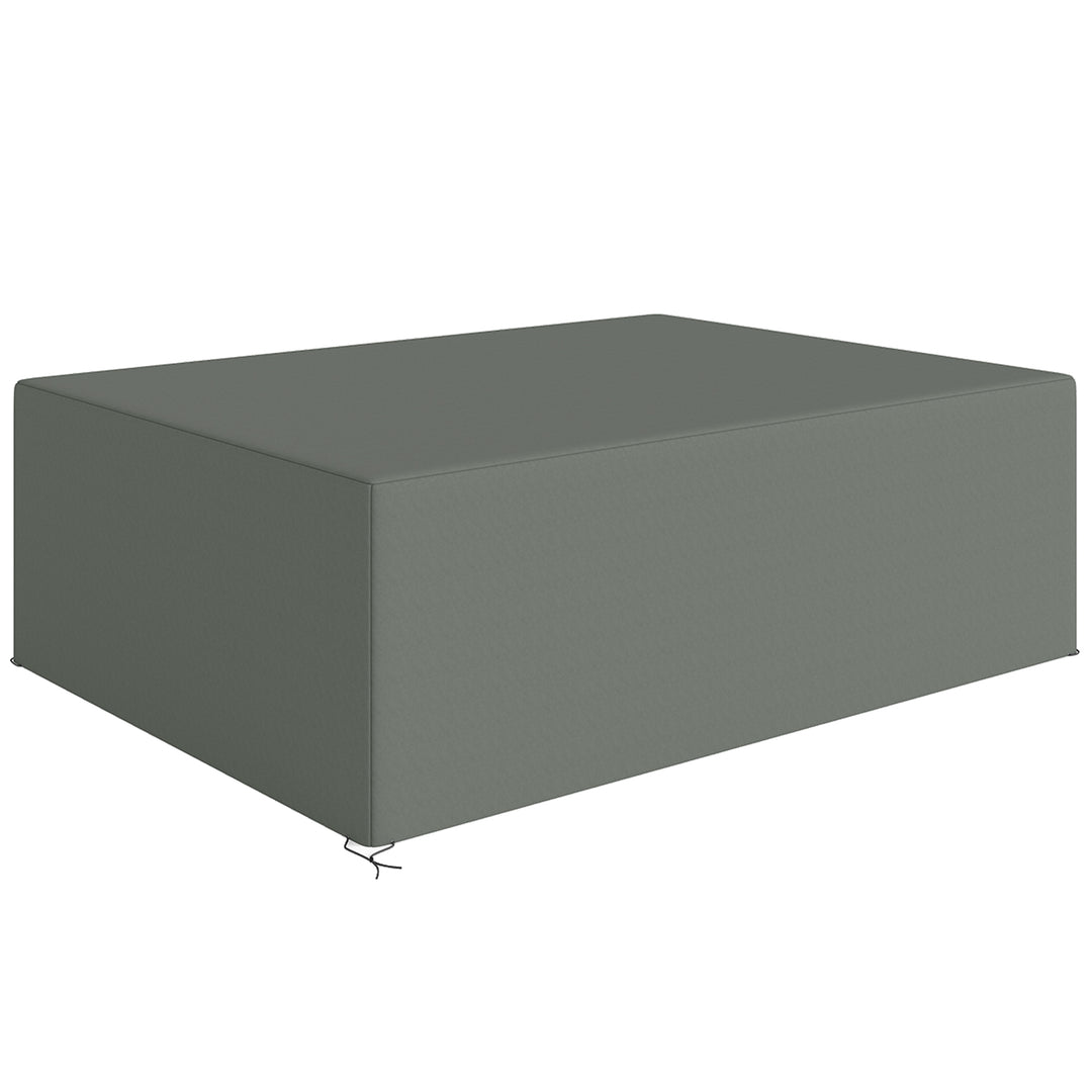 Beskyttelsesovertræk til havemøbler, vinterbestandigt, vandtæt, Oxford-presenning, 275 x 205 x 90 cm, mørkegrå