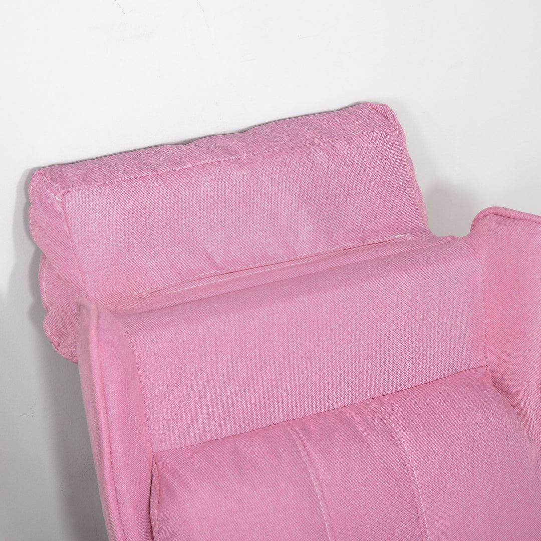 Børnesofa børnesofa børnestol lænestol justerbar med fodstøtte til 3-5 år drenge og piger pink 58 x 53 x 70 cm