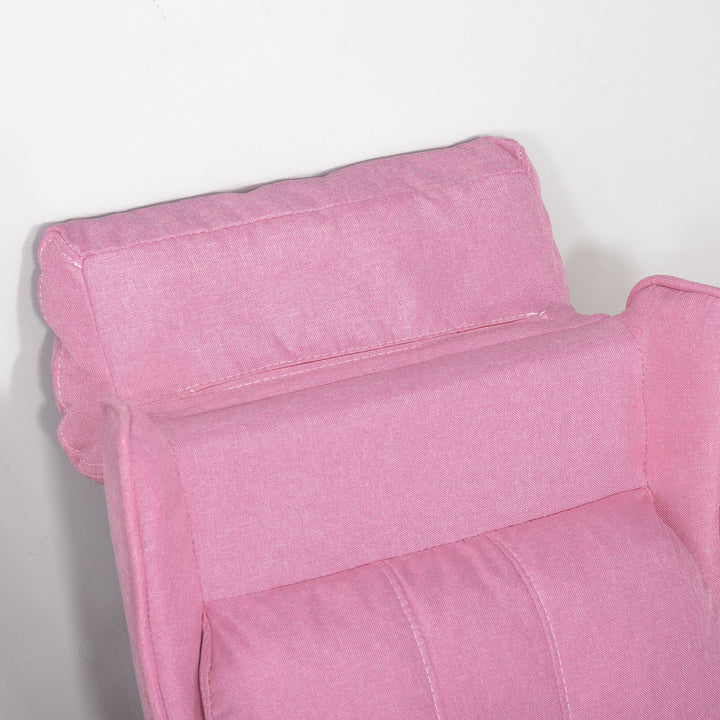 Børnesofa børnesofa børnestol lænestol justerbar med fodstøtte til 3-5 år drenge og piger pink 58 x 53 x 70 cm