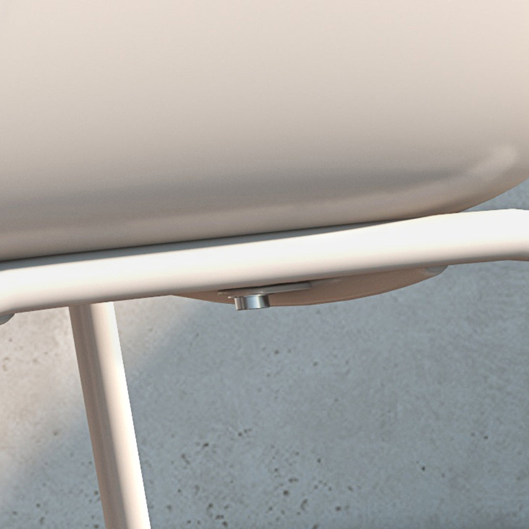 Sæt med 4 havestole udendørsstole havestol moderne design 59 cm x 55 cm x 84 cm grå