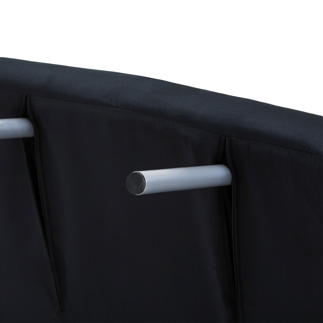 3-I-1 sovesofa, gæsteseng, lænestol inklusive hynder, sort