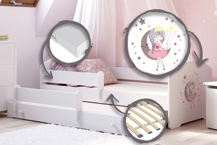 Dobbeltseng Luk 160x80 - Sovende prinsesse