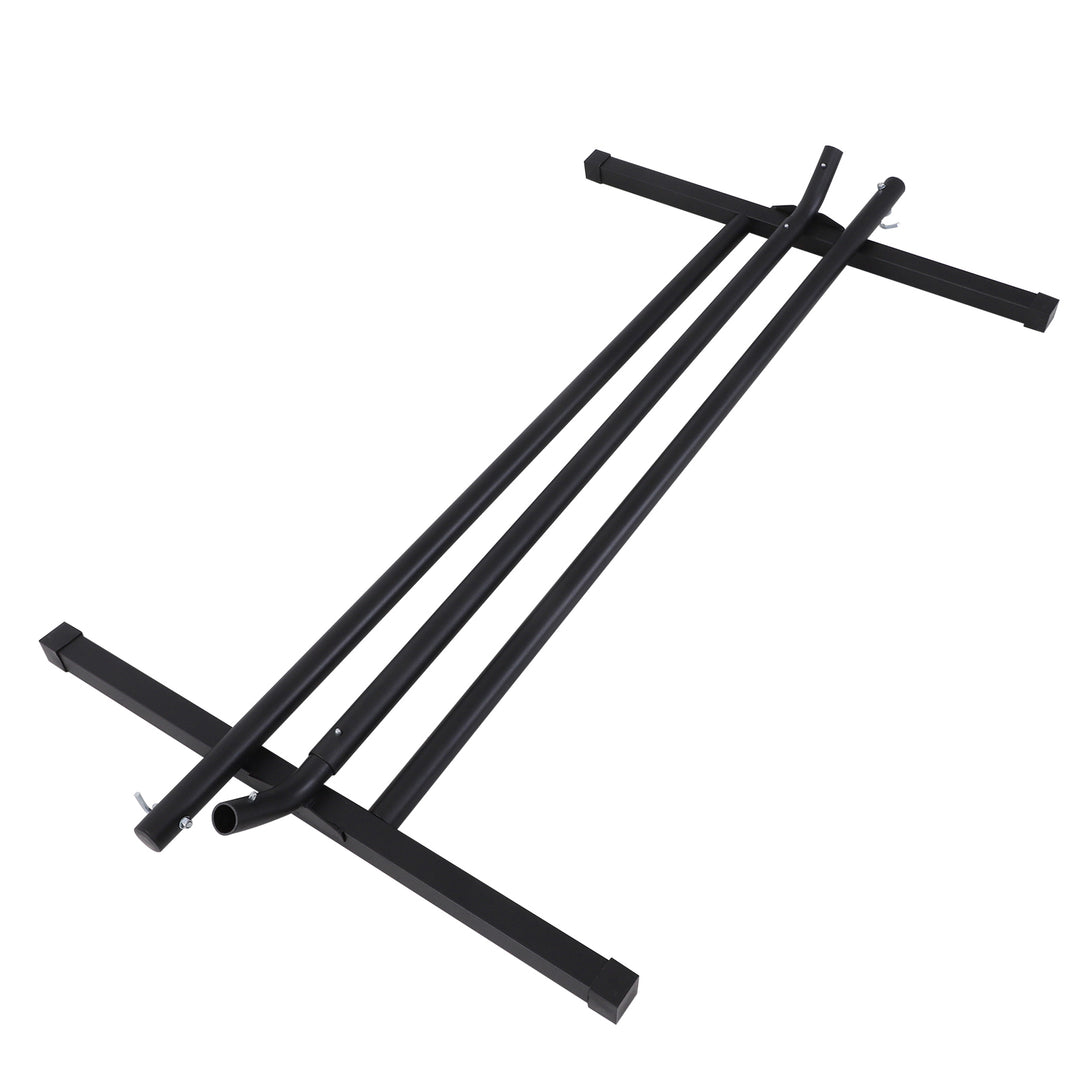 Hængekøjestativ til hængekøjer, hængekøjestativ med kroge, have, strand, metal, 360 x 92 x 112 cm, op til 120 kg