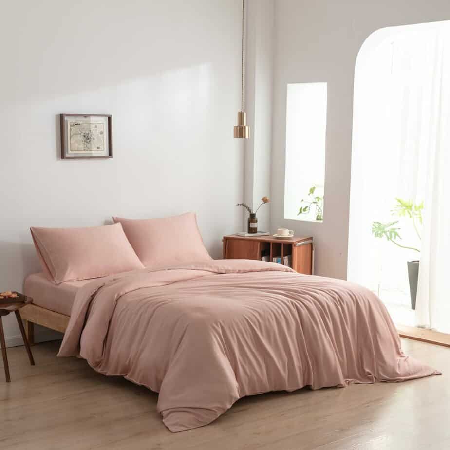 Pink Bamboo Sengesæt 2-personers - 400TC Tanboocel - Cuddle Pink