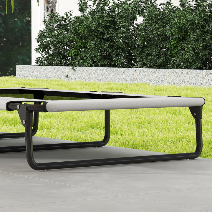 Bærbar forhøjet hundeseng, forhøjet hundeseng med åndbart net, til store hunde, lysegrå