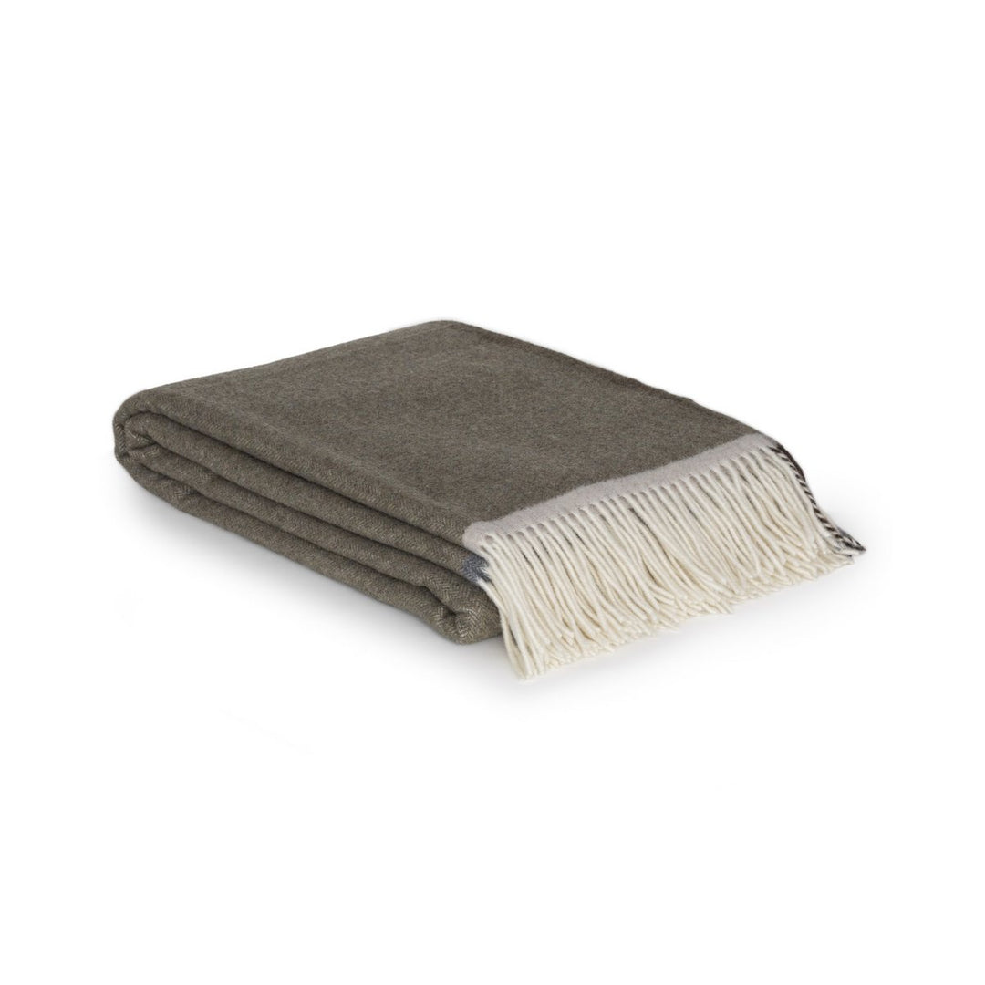 Merino/cashmere Uldtæppe Milan Verde Orlo
