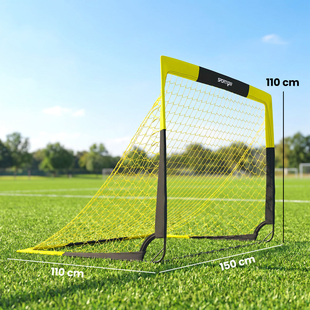 Pop-up fodboldmål til unge og voksne - Sammenklappeligt og bærbart