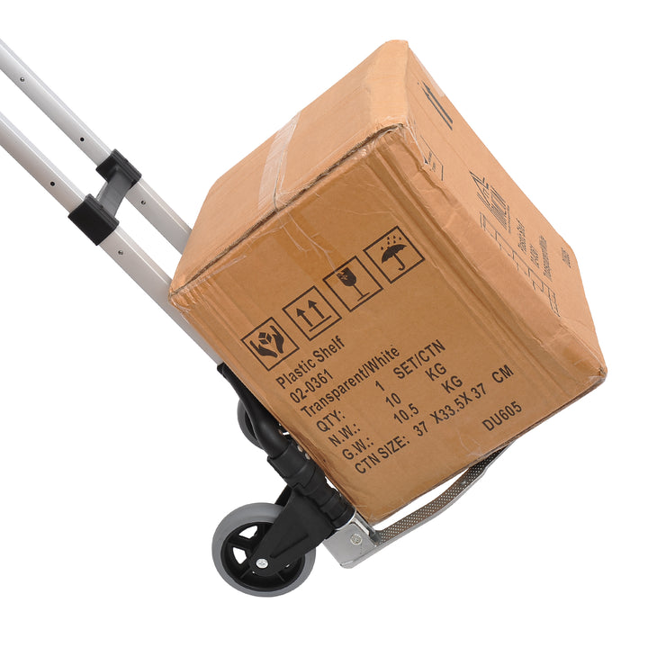 Sækkevogn i aluminium, foldbar transportvogn, sækkevogn, stablevogn, aluminium, maks. 70 kg lasteevne