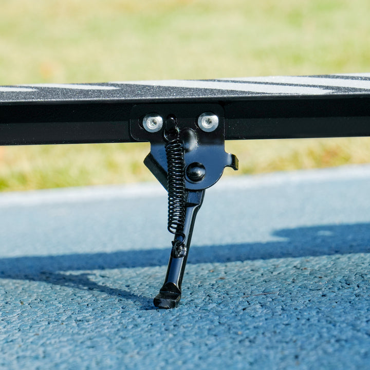 Børnescooter, dobbeltbremser, metalstel, fodstøtte, foldbar, 3-8 år, sort