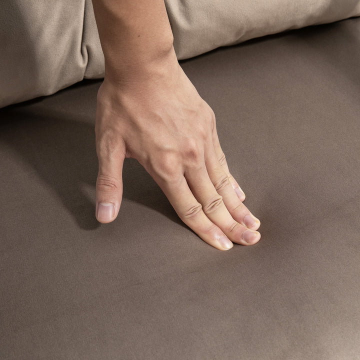 Sovestol, gæsteseng, justerbar ryglæn, op til 120 kg, stålstel, 63 x 73 x 81 cm, lysegrå