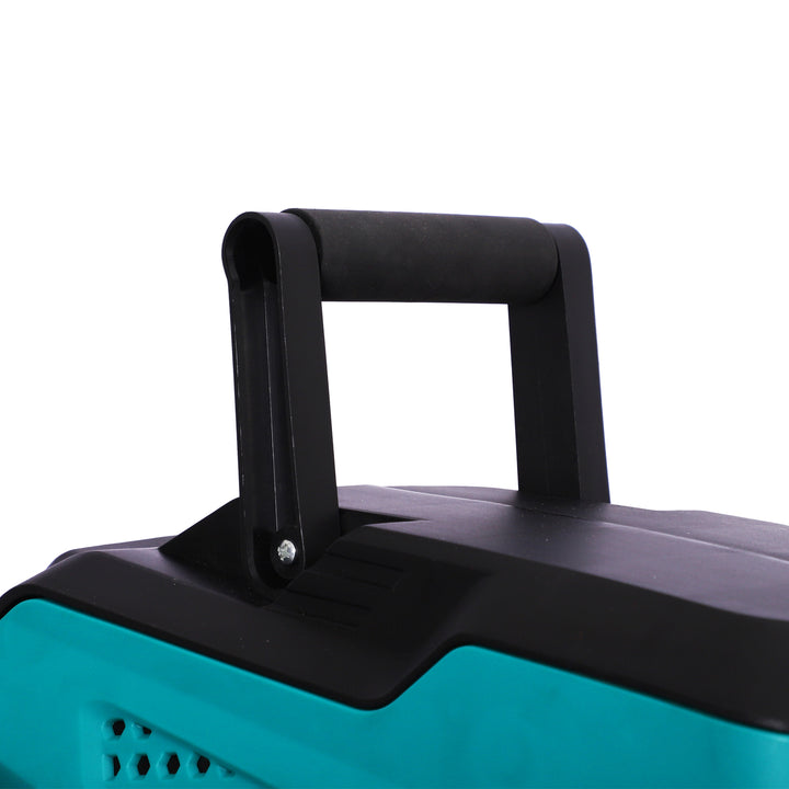 Vægmonteret slangeopruller, 180° drejelig med multibruser, frostbeskyttelse -5–45°c, plast, grøn + sort, 15 m