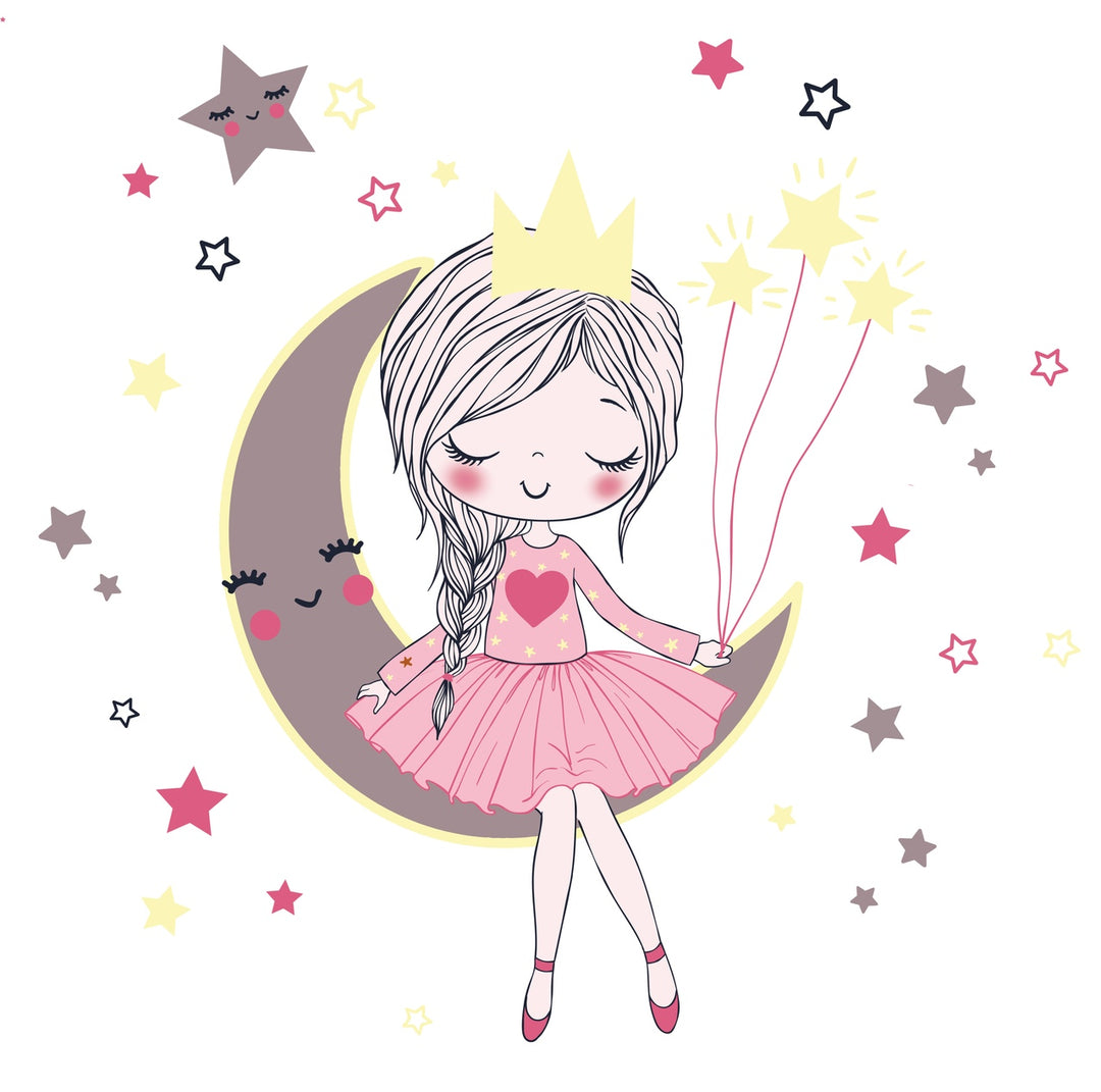 FALA 160x80 børneseng med skuffe - Sovende prinsesse