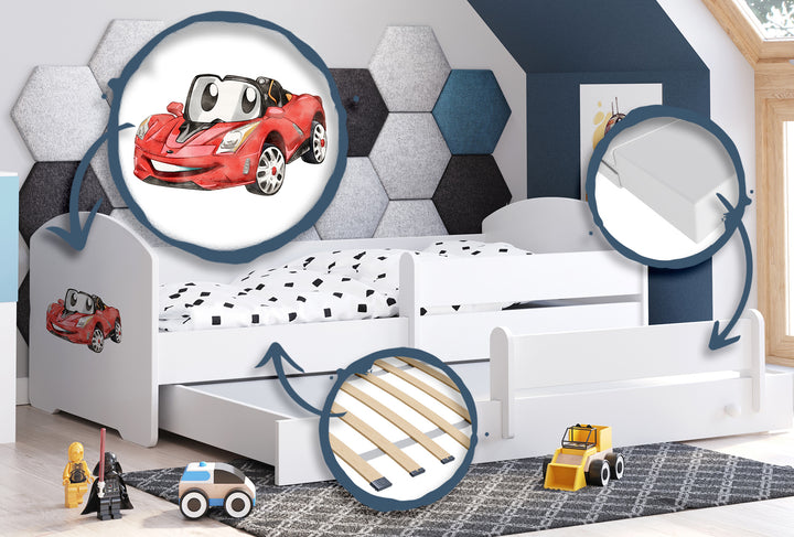 Dobbeltseng Luk 160x80 - Racerbil