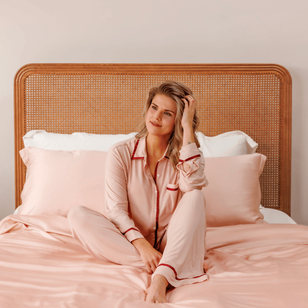 TENCEL™ Pyjamassæt Lang Dames Powder Peach