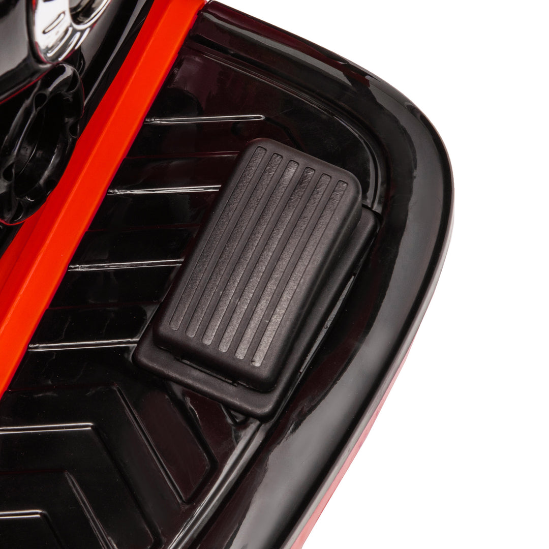 Elektrisk børnemotorcykel, 3 hjul, 6v batteridrevet, forlygte, musik, til børn i alderen 3-6, rød