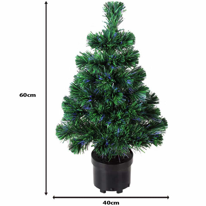 Juletræ 65 cm med farveskift