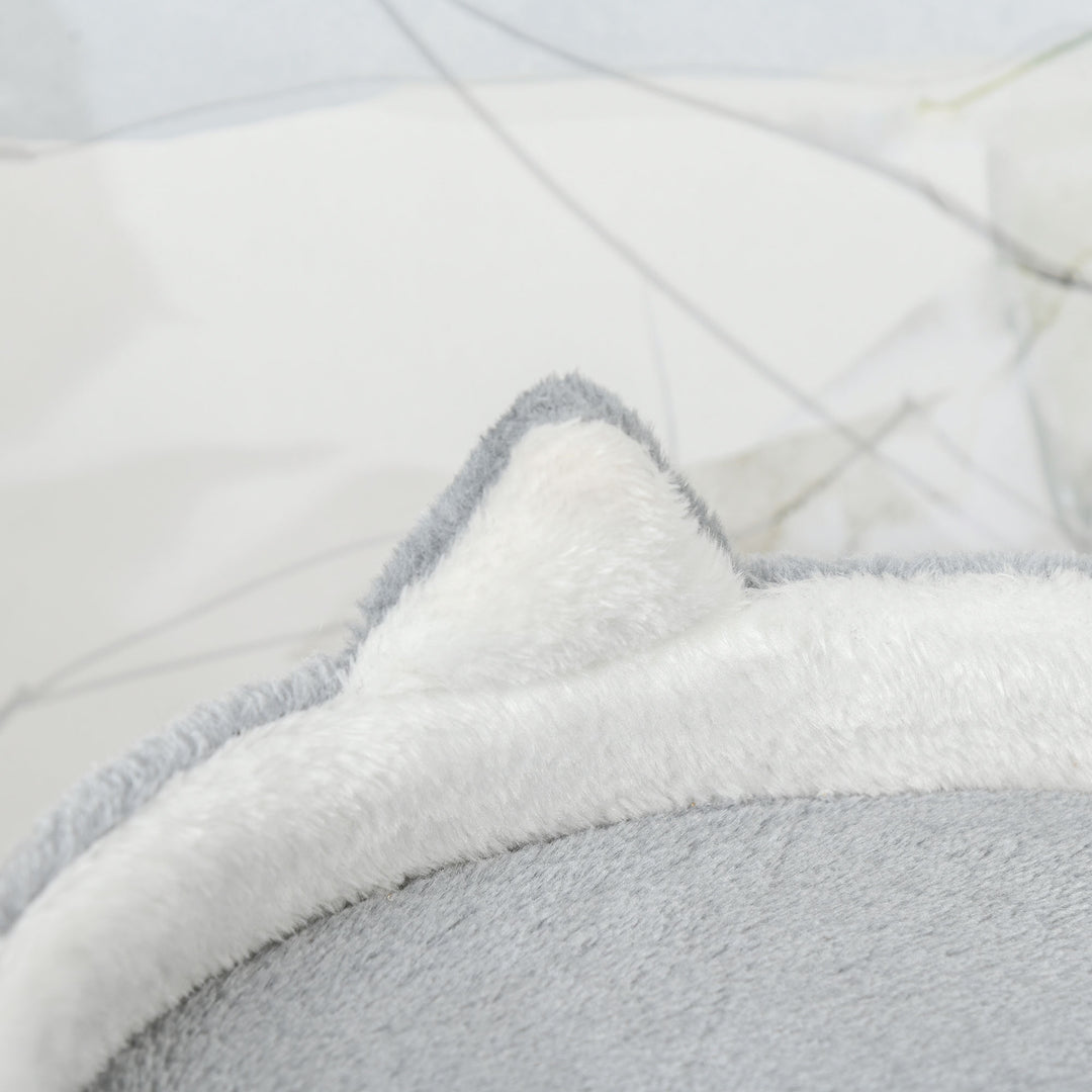 Kradsetræ med kattehulestige kradsetræ højde 100 cm klatretræ til katte spånplade jute grå 60 x 40 x 100 cm